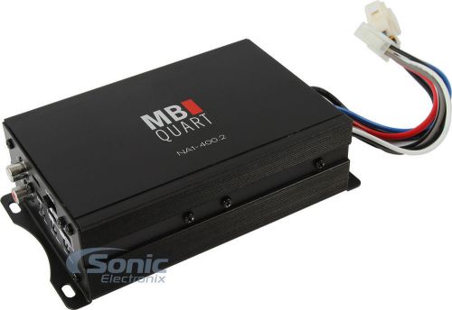 New! mb quart na1-400.2 400w 2 channel class d full range marine audio amplifier