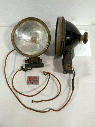 Rare vintage stewart warner 1921 lights headlights 492c hot rat rod wwi era