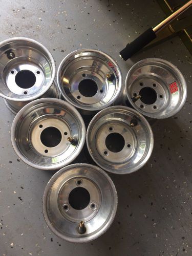 Six wheels 5&#034; x 5 1/2&#034;w 3&#034; bell quarter midget kart wheel