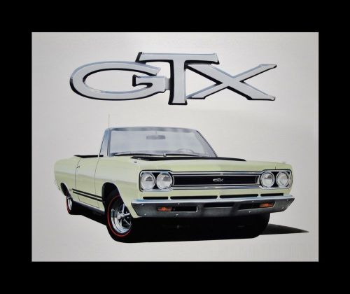 Gtx belvedere satellite convertible - 1968 1969 1970 440+6 - plymouth art print