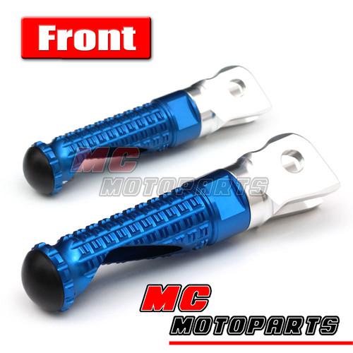 Blue cnc m-pro front foot pegs honda cbr1000rr fireblade/abs 08-10 11 12 13