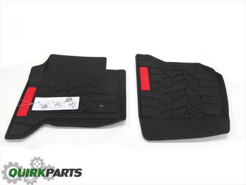 2015 sierra front right &amp; left all weather floor mat w/ all terrain logo oem new