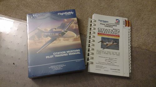 Citation mustang flighsafety training manual and emergency checklist