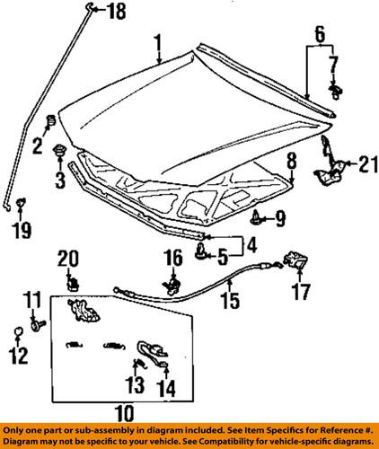 Toyota oem 53510aa010 hood-latch assembly