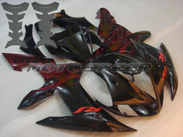 Free tank pad ! fairing for yamaha 2002 2003 02 03 yzf r1 plastic injection k12