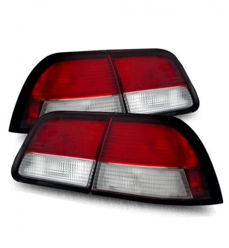 Fit 97-99 nissan maxima  red clear tail lights rear brake lamps left+right