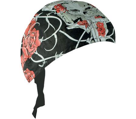 Zan headgear road hog thorns & roses flydanna doo rag biker riding headgear 