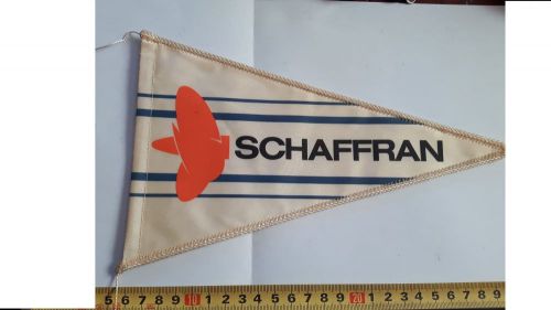 Vintage boat yacht motorboat pennant schaffran germany marine