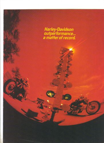 1972  harley-davidson motorcycle brochure