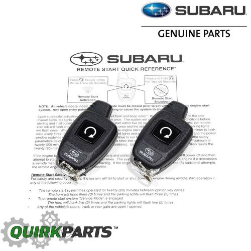 2015-2016 subaru legacy &amp; outback remote engine start turn key models oem new