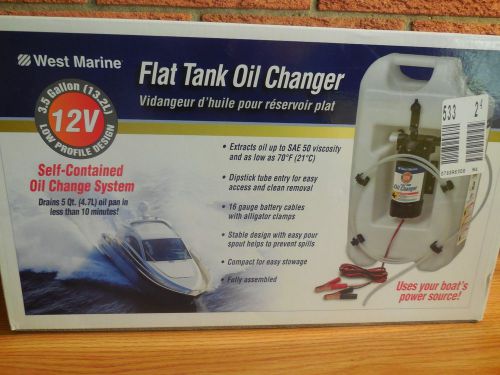 West marine flat tank oil changer