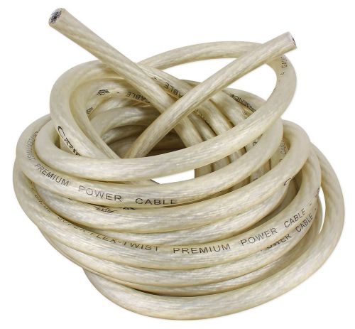 Cadence 4g150mp-w 5&#039; ft 4 gauge white ofc marine/boat amp power/ground cable