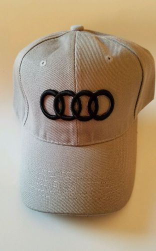 Audi car and truck hat adjustable gray