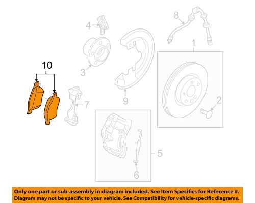 Volvo oem 07-14 s80 brake-front pads 30793540