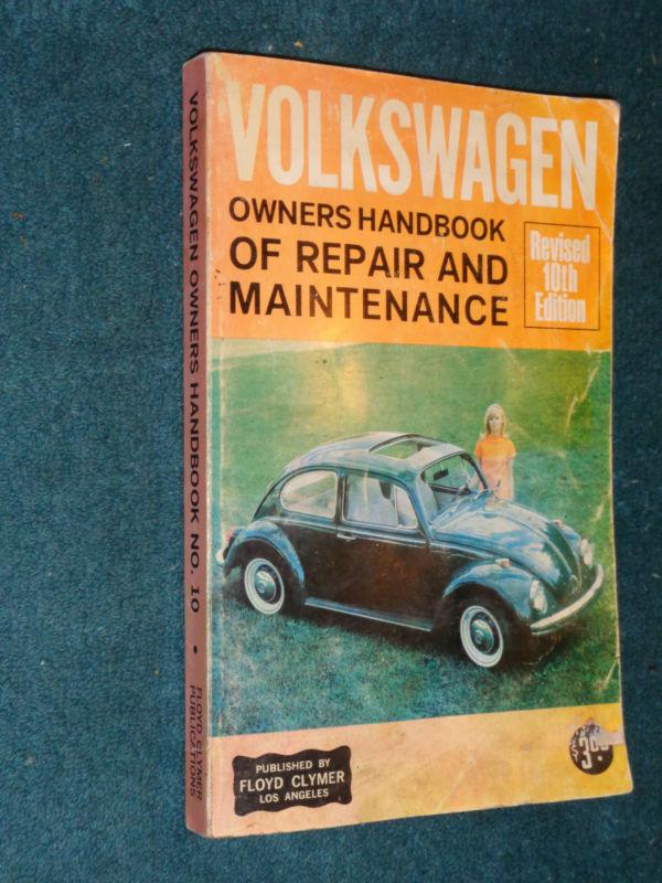 1949-1965 volkswagen bug / beetle shop manual / vintage book printed in  '67