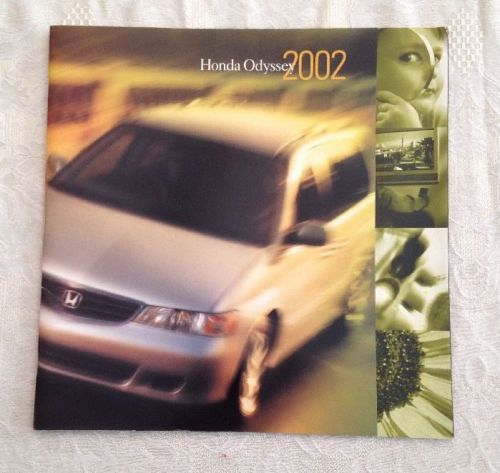 2002 honda odyssey van original sales brochure catalog