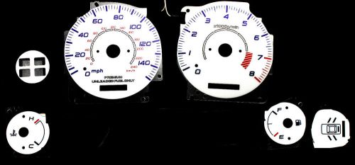 150mph in dash electro luminescent glow euro reverse gauge for 92-94 acura vigor