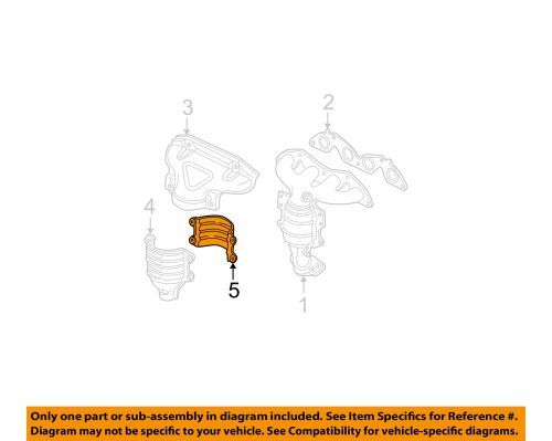 Honda oem 01-05 civic 1.7l-l4 manifold-exhaust-manifold cover 18182plc900