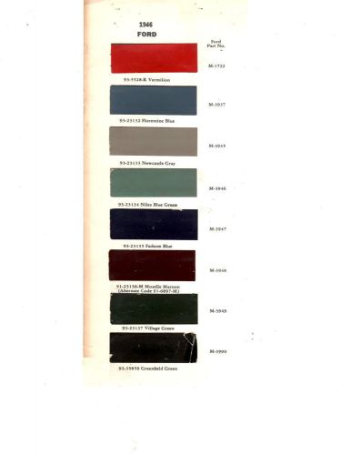 1939 1940 1941 1942 1946 1947 1948 1949 1950-1952 gmc trucks paint chips 8pc46d2