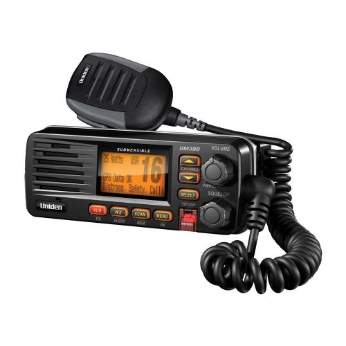 Uniden um380 black vhf radio class d model# um380bk