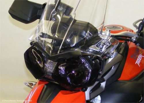 Triumph tiger 800 1200 explorer headlight lens cover shield dark made in uk sale