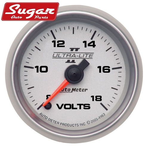 Auto meter 4991 ultra-lite ii; electric voltmeter gauge