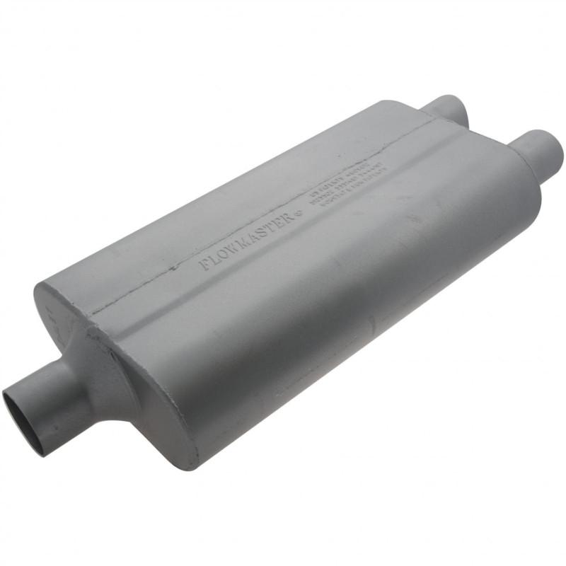 Flowmaster 50 delta flow muffler - 2.25 center in / 2.00 dual out - moderate