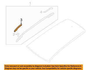 Nissan oem 2015 rogue roof rack-front cap right 738325ha1a