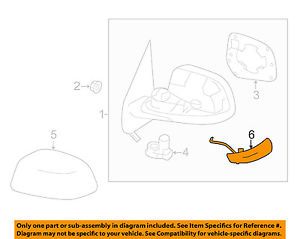 Nissan oem versa note outside mirrors-front door-signal lamp left 261653vf5a