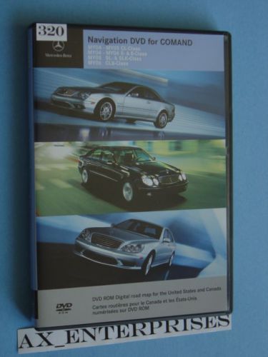 04 05 06 mercedes w211 e class e500 e55 navigation dvd 0209 map edition © 2005.3