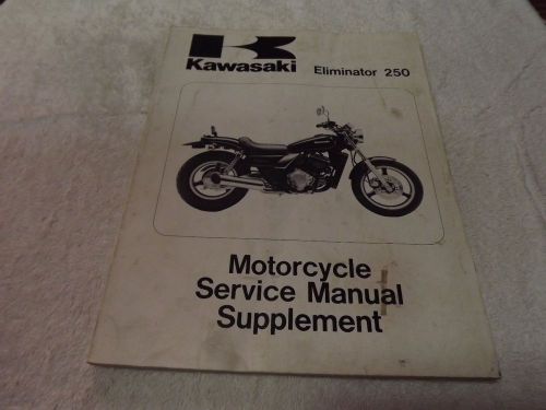 Kawasaki eliminator 250 service manual