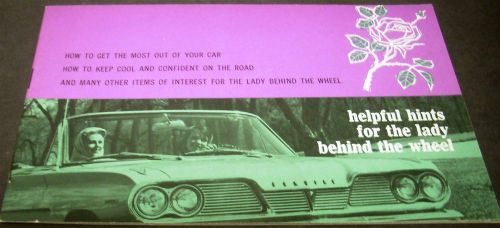 1962 pontiac gm brochure helpful hints for the lady behind the wheel convertible