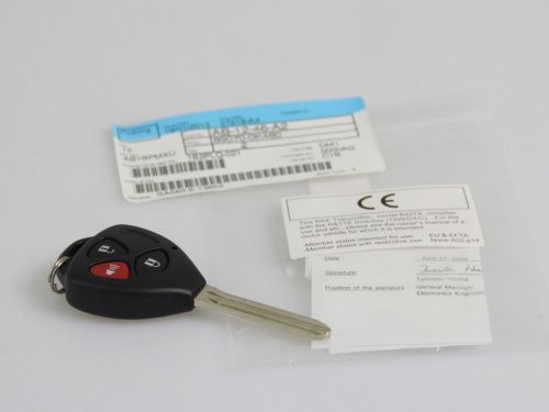 Toyota hilux vigo mk6 sr5 remote alarm key keyless uncut oem 2004 - 2012