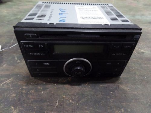 10 11 nissan versa radio stereo am/fm cd single disc aux unit