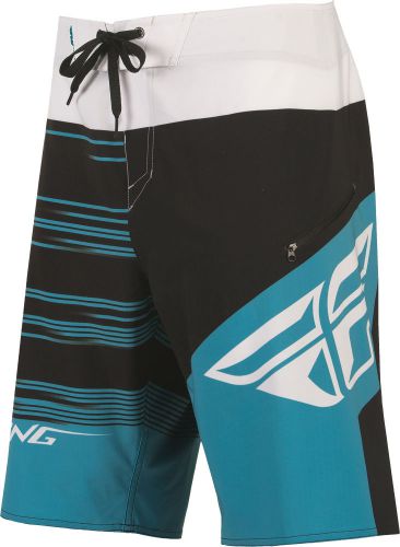 Fly racing 353-19134 influx boardshort blue/black/white sz 34