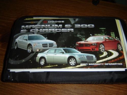 2007 dodge magnum &amp; 300 &amp; charger owners manual (new)