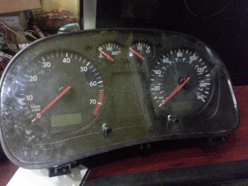 Volkswagen jetta speedometer cluster; (cluster), sdn, 1.8l (turbo gas), mph, m