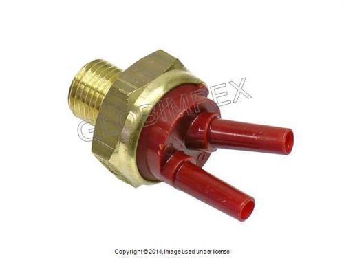 Mercedes (1977-93) r107 w124 w126 w201 red thermo-vacuum valve oem new +warranty