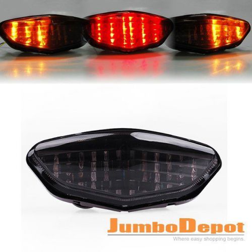 Integrated led taillight turn signals for suzuki dl 650 1000 v-strom 03-08 smoke