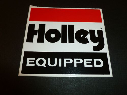 Holley equipped carb carburator &amp; acc. old decal sticker original vintage 1980s