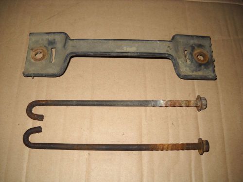 Jeep wrangler yj tj battery hold down bracket &amp; hardware bolts oem 1991-2002