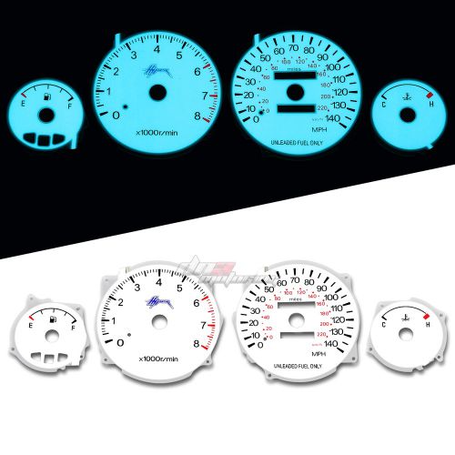 Indiglo glow gauge+harness dash face for 94-98 mitsubishi galant 2.4 l l4  4g64