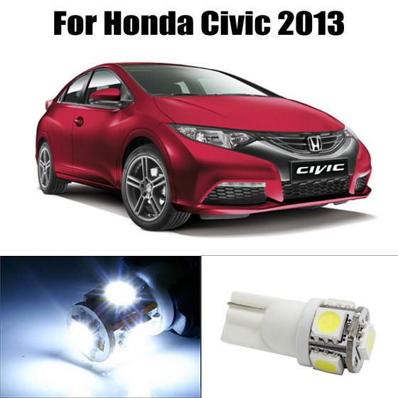 6x honda civic 2013 and up interior white led lights package deal free tool