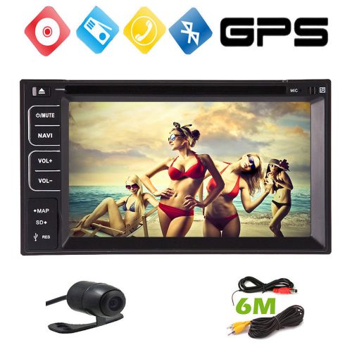 Hd 2 din 6.2&#034; in dash radio stereo gps navigation car dvd player bt ipod mp3+cam