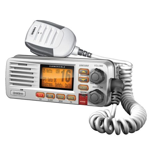 Uniden um380 white vhf radio class d model# um380