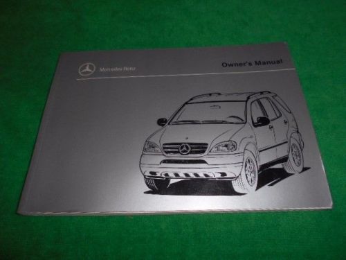 Mercedes-benz 1999 ml 320 / ml 430 used original owner&#039;s manual t-3099-1630-a