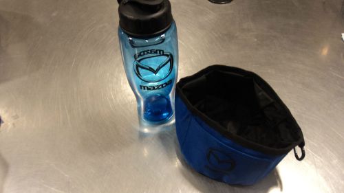 New oem mazda pet bowl and sports bottle travel set