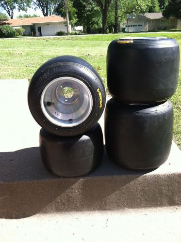 Vega mas kart quarter 1/4 tires q+ wheels tire set new no reserve speedway oval