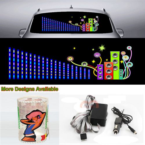 Car sound music rhythm article sticker flash light sound activated equalizer 90l