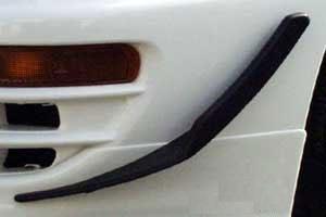 Chargespeed universal front bumper canard pair (abs)